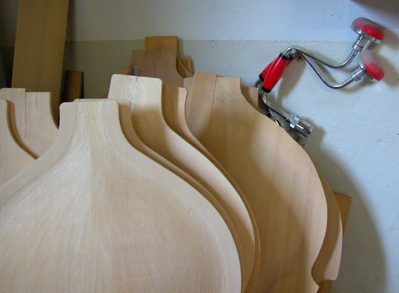 carved spruce tops